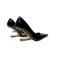 2025 New Women's Pumps Pointed Toe High Heels Ladies Letter Strange Heel Wedges Runway Party Wedding Dress Valentine Shoes