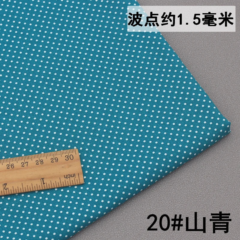 Pure Cotton Polka Dot Poplin Fabric Thin Upholstery By the Meter for Clothes Shirts Pants Skirts Dresses DIY Sewing Soft Textile