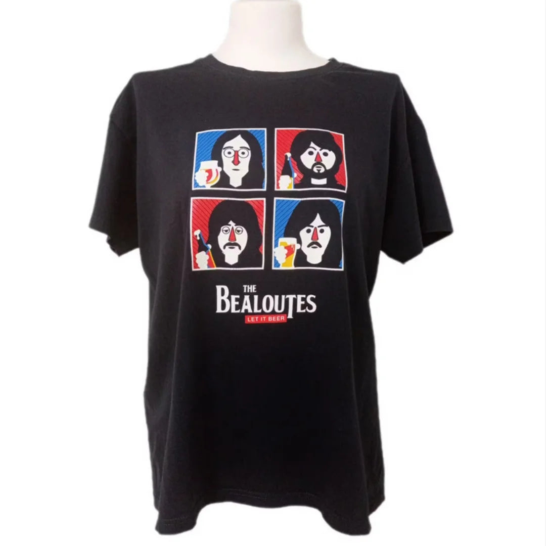 The Beatles T-Shirt Union Jack Vintage Rock Retro Tee