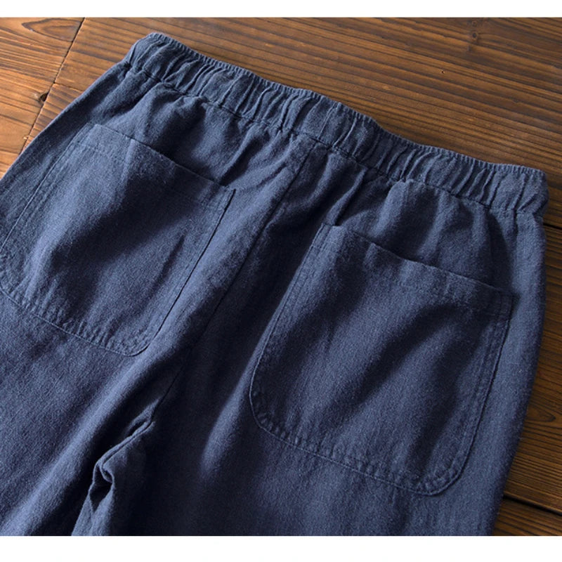 LINEN EASE - Men's Drawstring Linen Casual Pants - 7 Colors, M–4XL