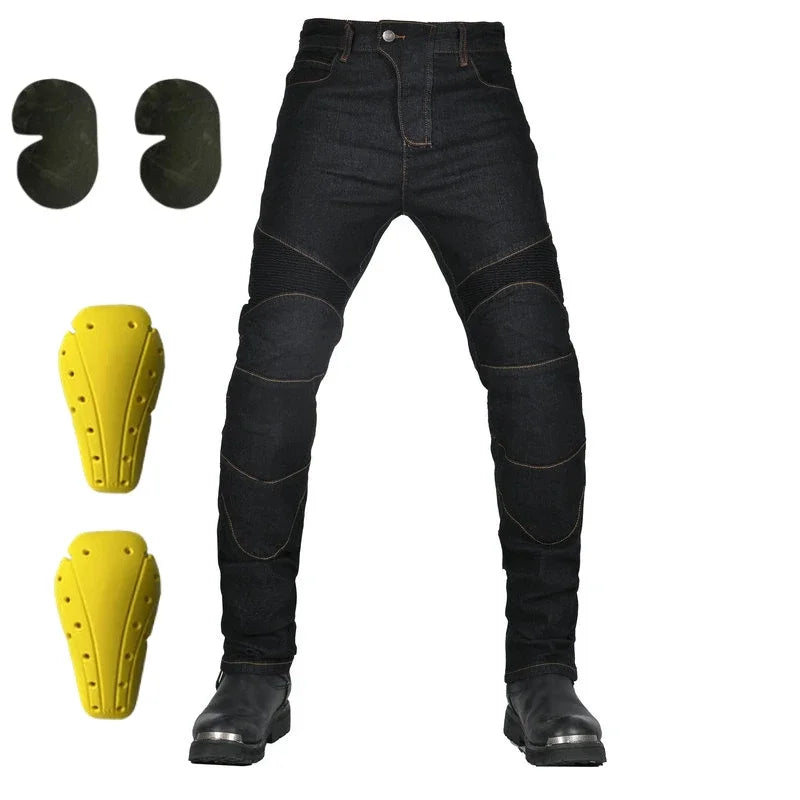 ROAD ARMOR - Men's Motorcycle Riding Jeans - CE Knee & Hip Pads, All-Season