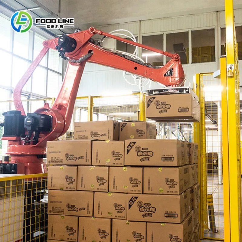 Automatic Palletizing Robot - PLC Control - High Output