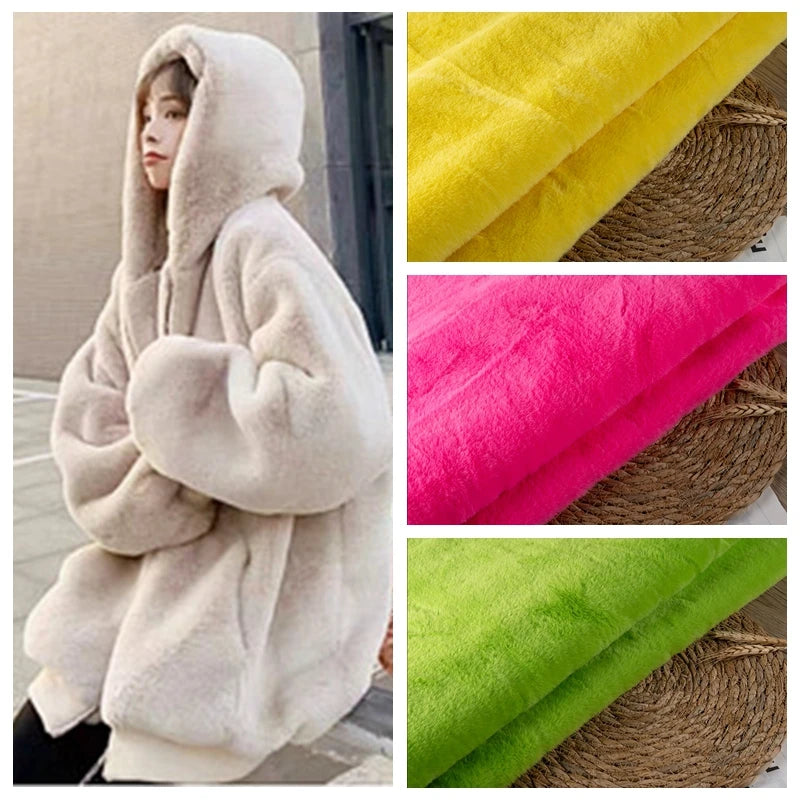 VELVET REX - Imitation Rex Rabbit Plush Fabric - 33 Colors, 165cm Wide, By the Meter