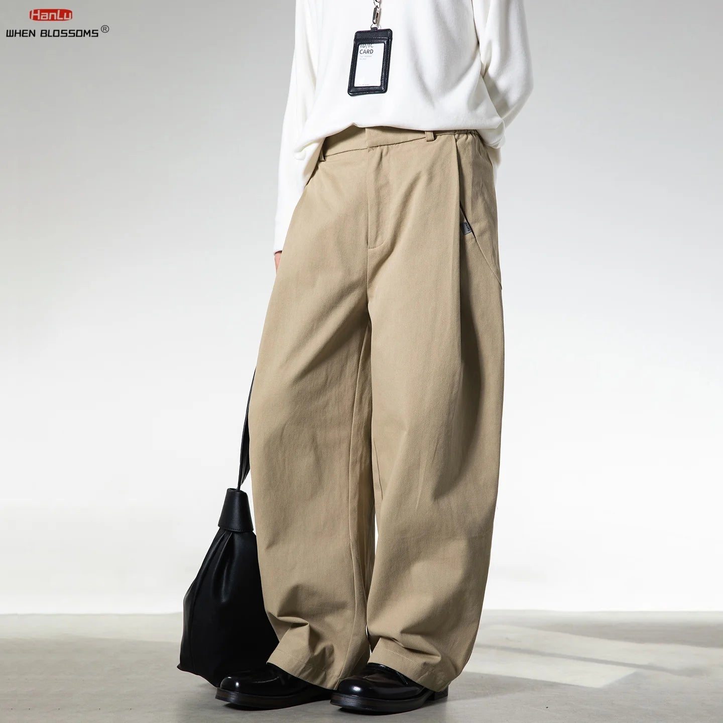 OLD PLEAT - Men's Pleated Wide Leg Trousers - Old Money Never Goes Out