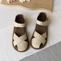 Careaymade-Genuine leather soft surfaces comfortable sandals,original big women's shoes,summer hollowed out women beach shoes
