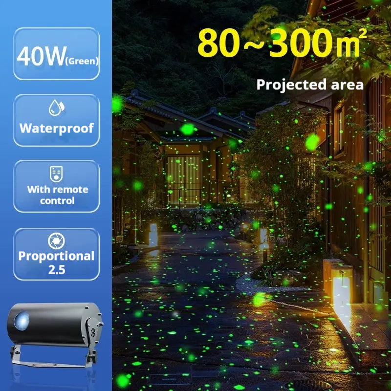 Firefly Laser Projector - 30–40W - Outdoor Glow