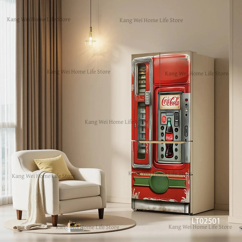 Retro Surface Decal Collection - fridge & door wraps - bold decor