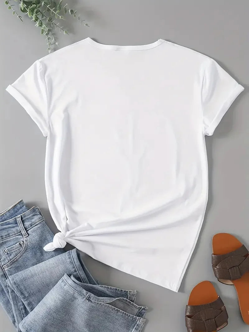 EVERLAST BOXING Logo T-shirt and Women's Round Neck Printed Summer T-shirt Harajuku Street Fashion Top