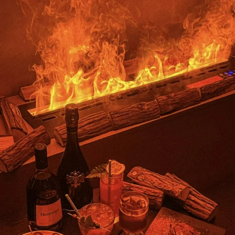 3D Simulation Atomized Fireplace - Smart Fireplace