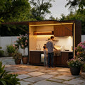 LUXURY OUTDOOR KITCHEN - Grill, Sink & Fridge - Modular BBQ Island