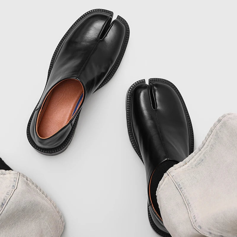 TABI SPLIT - Leather Split Toe Slip-On Shoes - The Shoe That Turns Heads