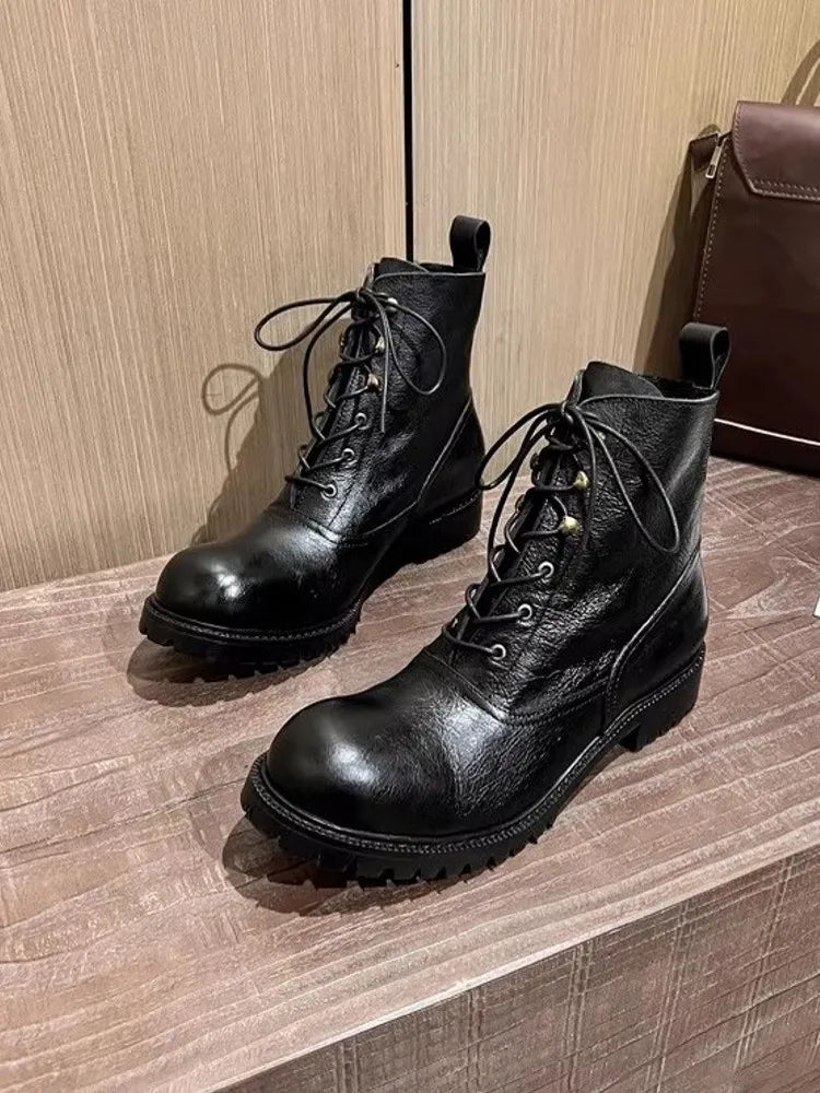IRON RIDGE - High-Top Cowhide Leather Ankle Boots - Built For The Long Haul