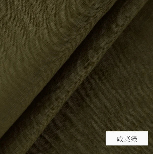PURE LINEN FABRIC BY THE METER - 46 Colors, 140cm Wide - Soft Rooms