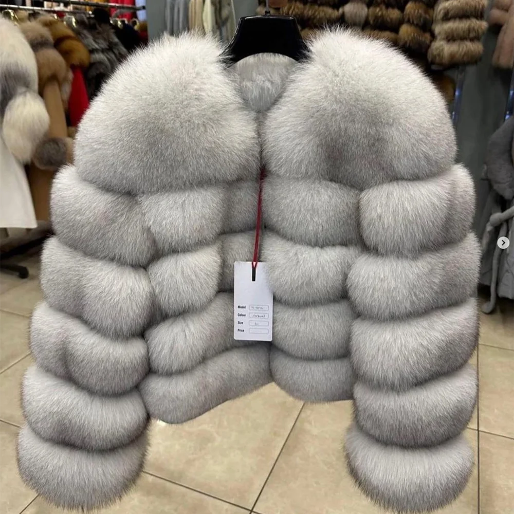 Frosted Muse - Fox Fur Jacket - Winter Nights