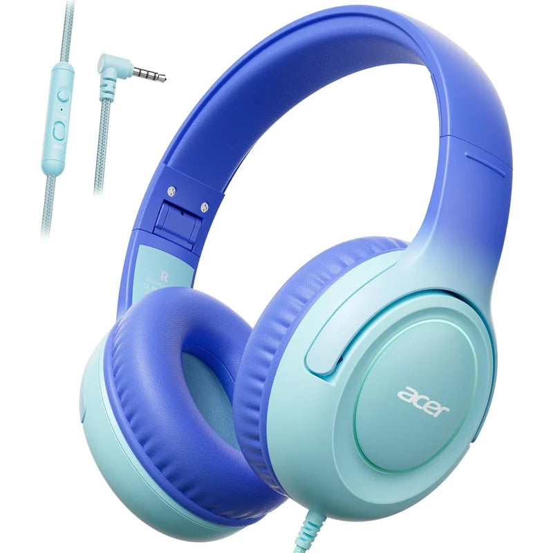 Acer HK03 Kids Wired Headphones Pink Volume Limiter 85dB