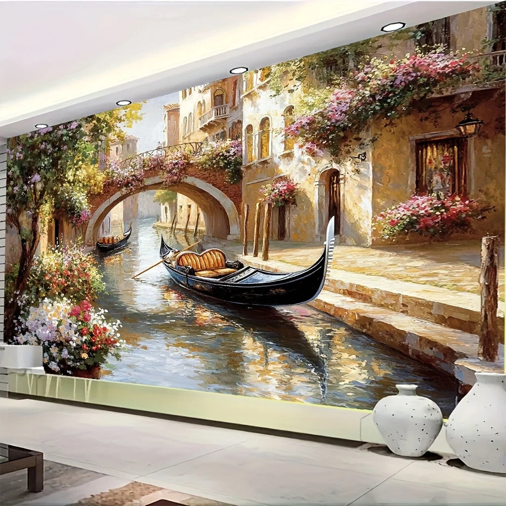 Venice Gondola Tapestry – Romantic Wall Hanging