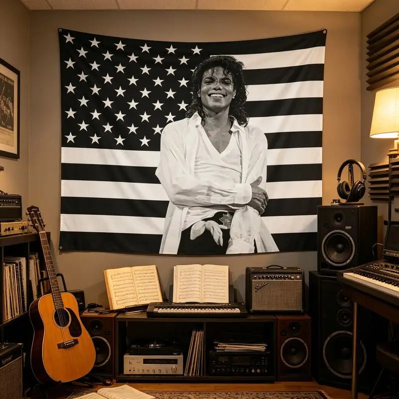 MICHAEL JACKSON TAPESTRY - Polyester - Music Wall Decor