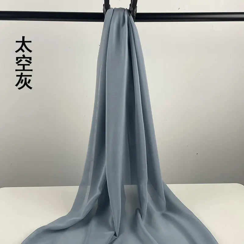 100D CHIFFON FABRIC BY THE METER - Soft Woven Sheer, 55 Colors - Make It Yours