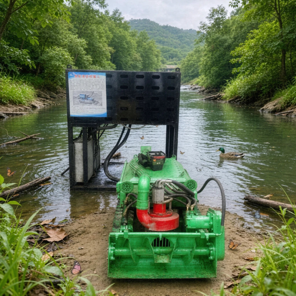 UNDERWATER DREDGING ROBOT - Remote Control, 200 m³/h - Waterway Cleanup