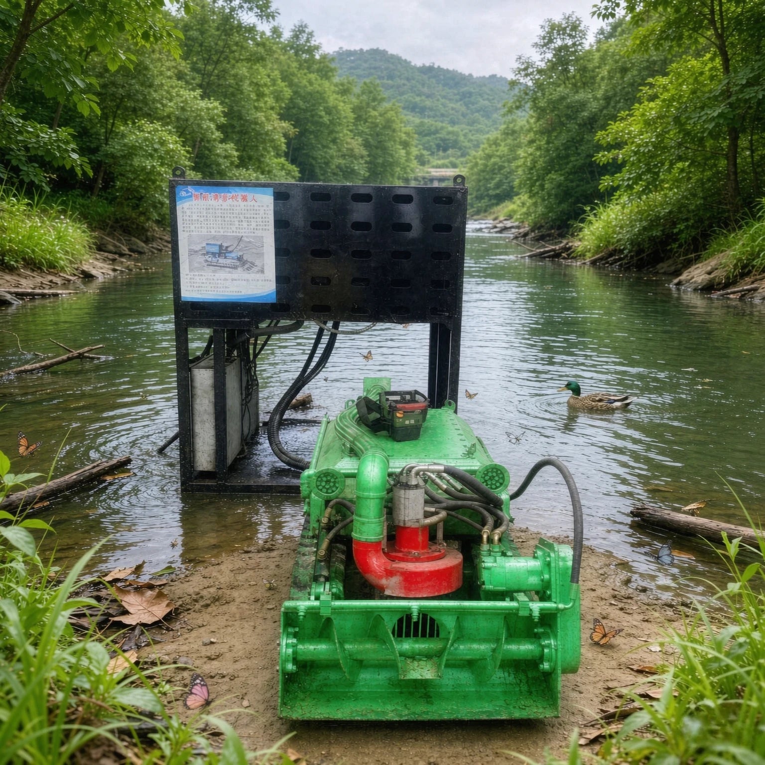 UNDERWATER DREDGING ROBOT - Remote Control, 200 m³/h - Waterway Cleanup