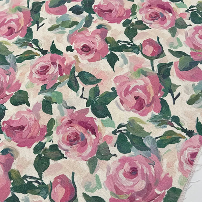 Oil Painting Floral Fabric – 148cm Wide, 16 Patterns