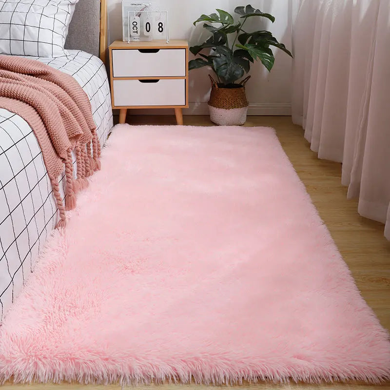 SOFT GROUND - Nordic Solid Color Carpet - Anti-Slip, Waterproof, Long Pile