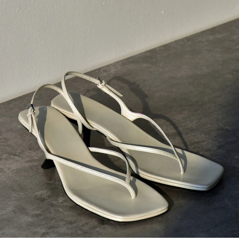 Summer High Heel Women Clip Toe Sandals Fashion Narrow Band Shoes Design Style Party Dress Sandals Shoes