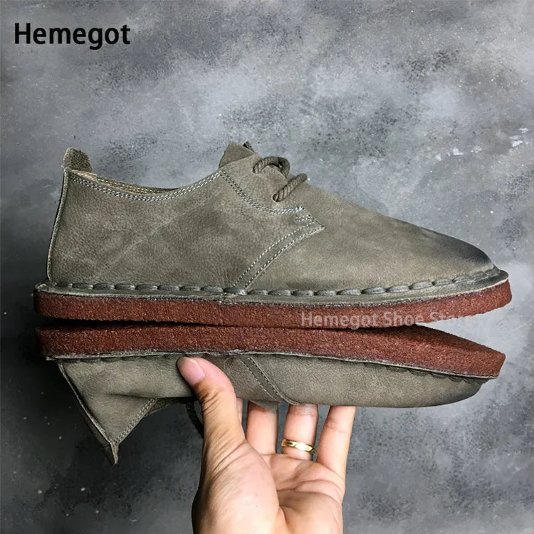 HERITAGE DRIVE - Men's Handmade Cowhide Casual Shoes - Vintage British, Soft Sole