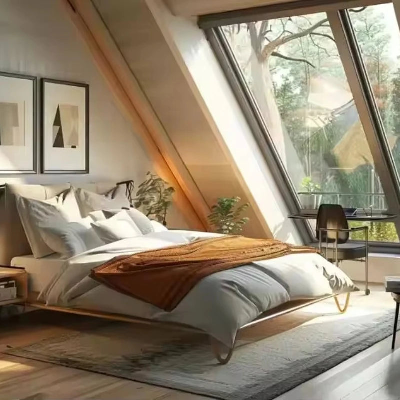 A-Frame Prefab Homes - Triangular Luxury Villas Fast Install Terrace