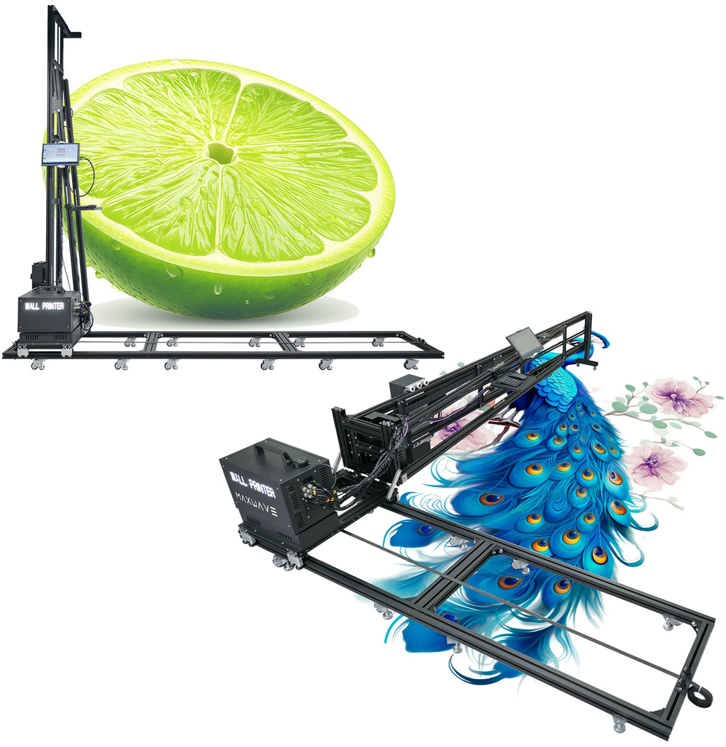 MAXWAVE WALL & FLOOR UV PRINTER - 2-in-1 Vertical - CMYK+W 7 Color