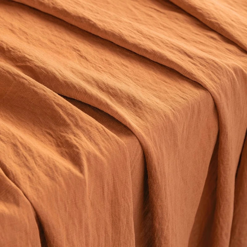 WASHED BAMBOO TEXTURE FABRIC - Soft Rayon Blend, 150cm Wide, 16 Colors - Light Touch