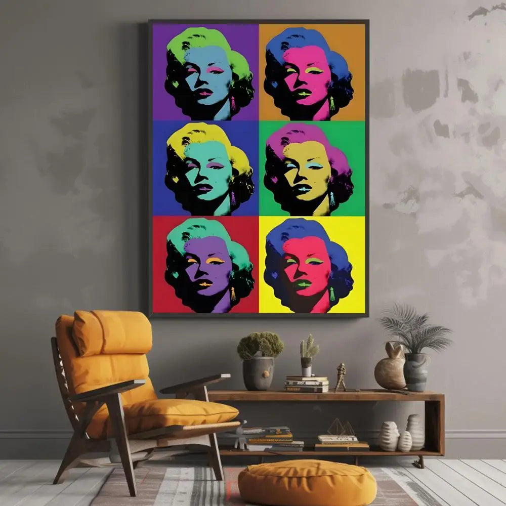 Andy Warhol Soup Wall Art - colorful variants - modern decor