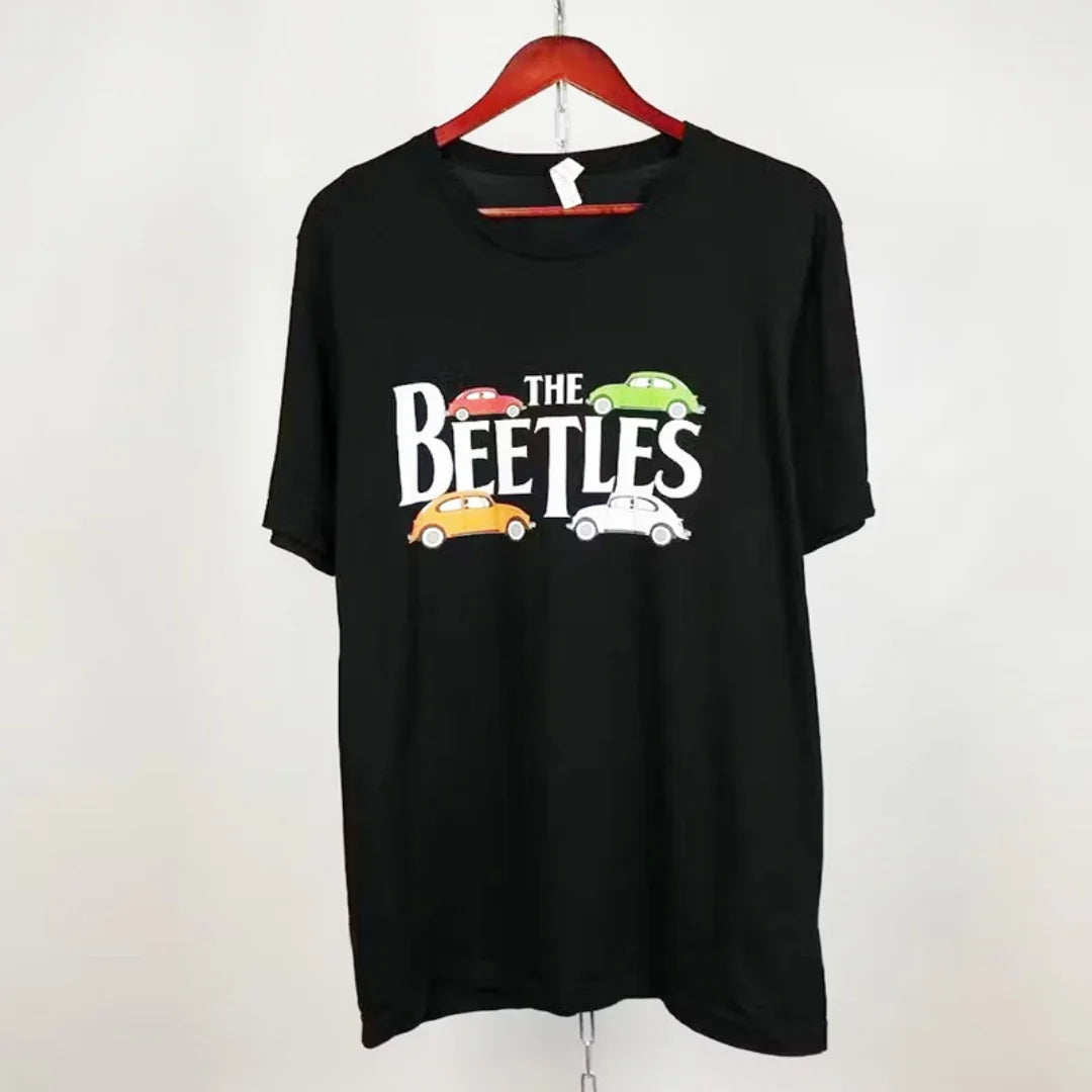 The Beatles T-Shirt Union Jack Vintage Rock Retro Tee