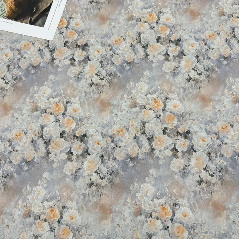 Oil Painting Floral Fabric – 148cm Wide, 16 Patterns