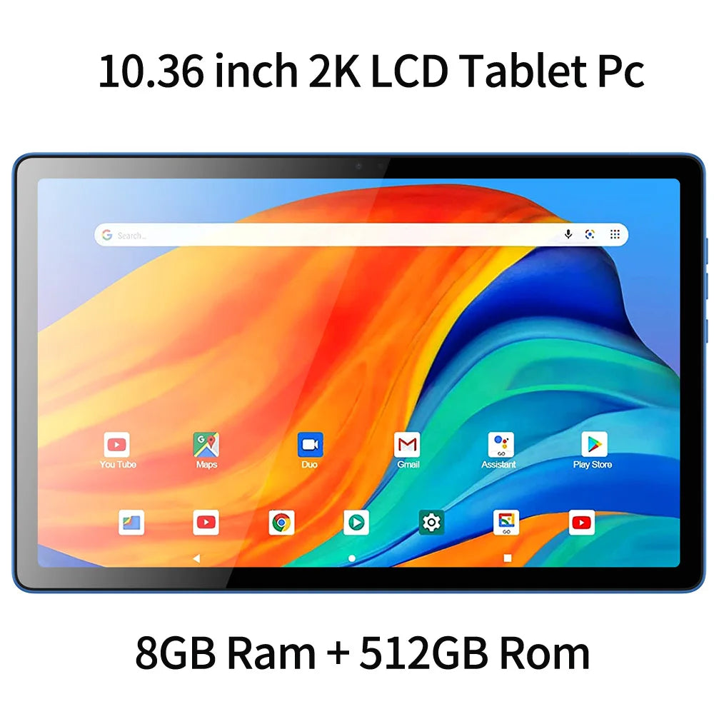 BDF P60 10.36" OLED - 8GB+512GB Android 13 4G Tablet