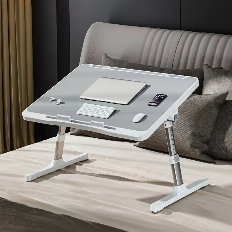 Foldable Laptop Bed Tray Desk – Adjustable Height & Angle