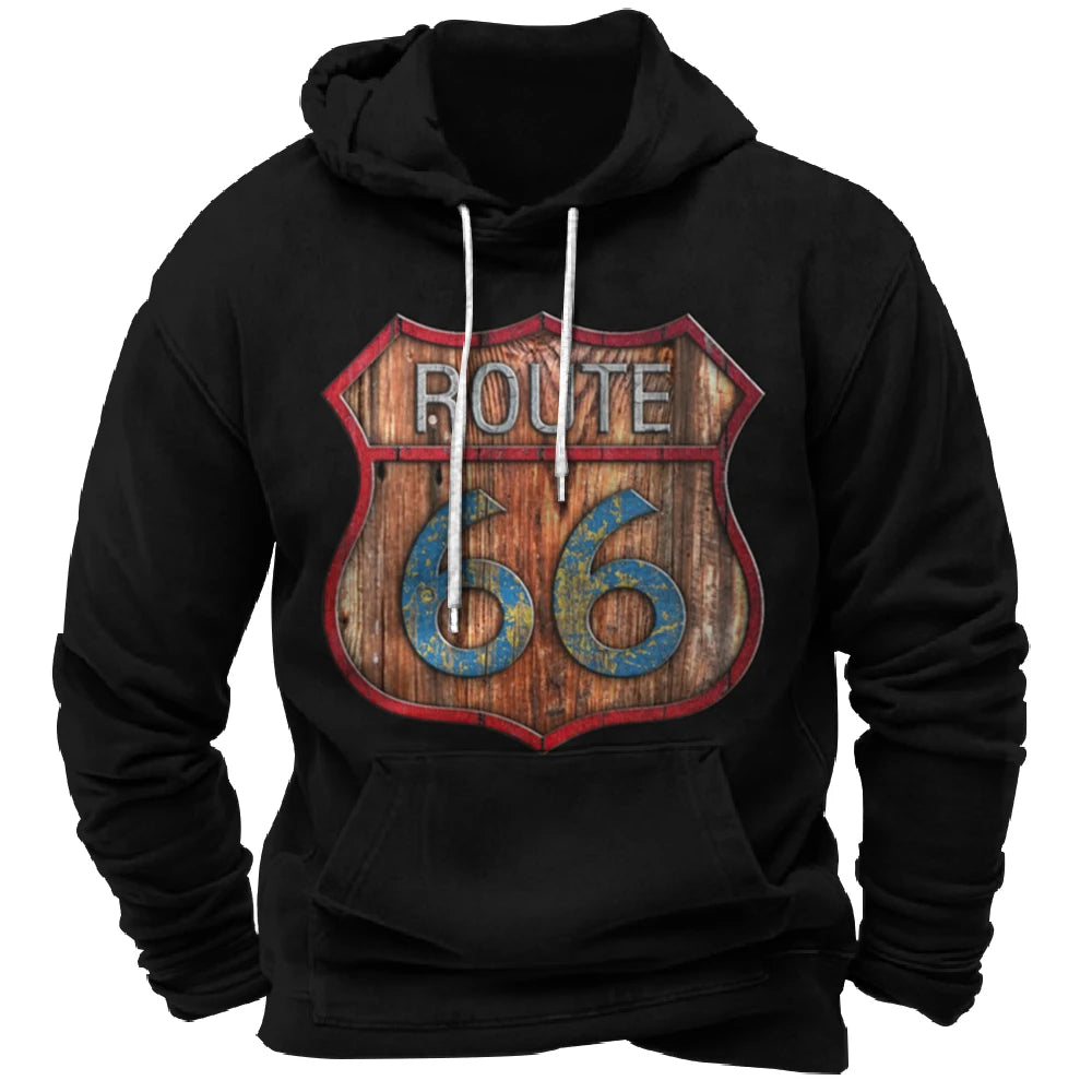 Route 66 Hoodie - 3D print - streetwear