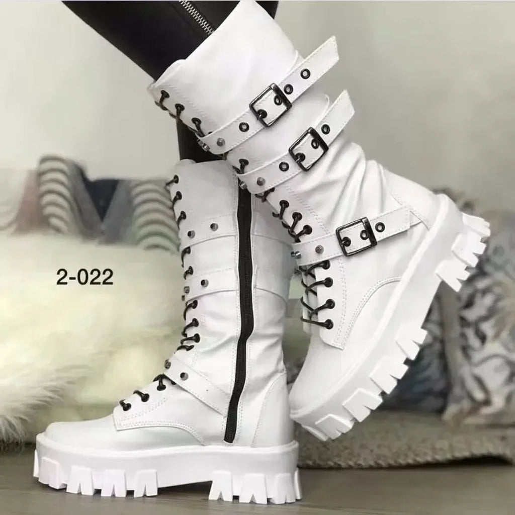 Punk Knight Mid-Calf Boots – Hoof Heel