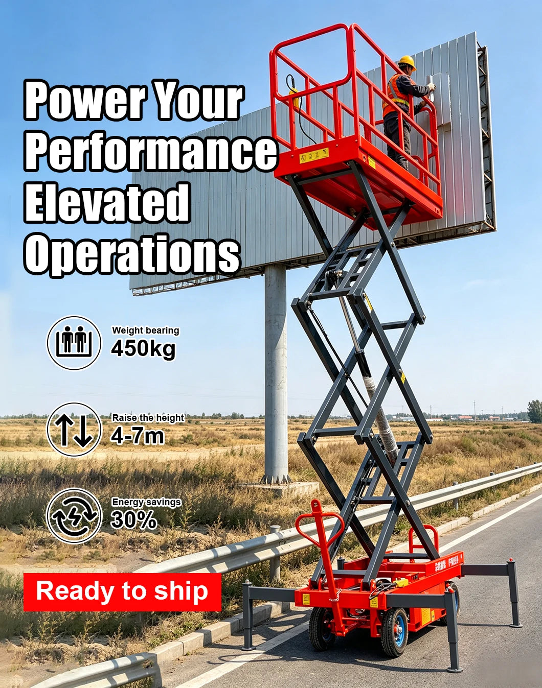 Hydraulic Scissor Lift Table - 500 kg - MP-0.5-4