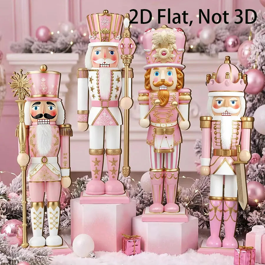Wooden Nutcracker Soldiers - 4 Pieces - Tabletop Cheer
