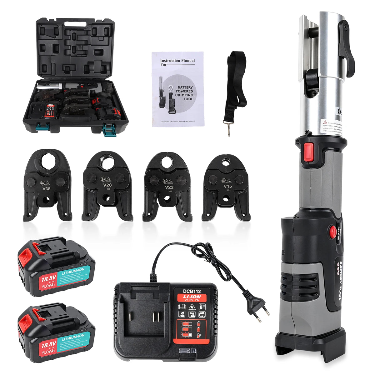 Cordless Pipe Crimper - 18V Hydraulic - Plumbing Power