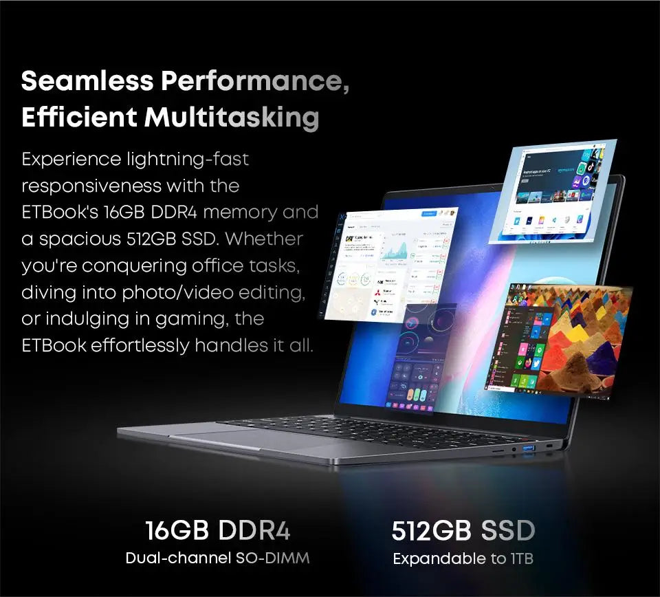 Acer e10 ETBook 14" Laptop - Core i3-1220P, 16GB/512GB, 2K