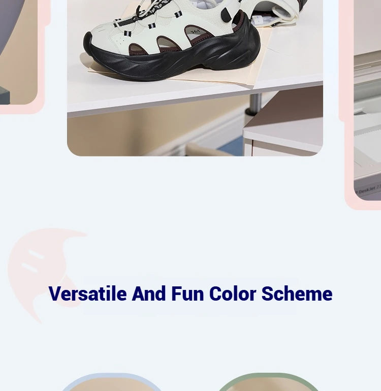 361 Degrees Women's Sandals Outdoor Thick-soled Breathable Non-Slip Casual Trendy Comfortable Soft Female Slippers 682526715