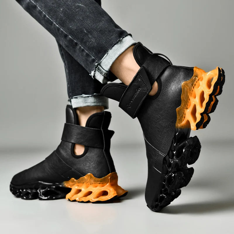 RACE LUX - Men's Luxury Trainer Sneakers - Breathable Fashion Loafer Running Shoes