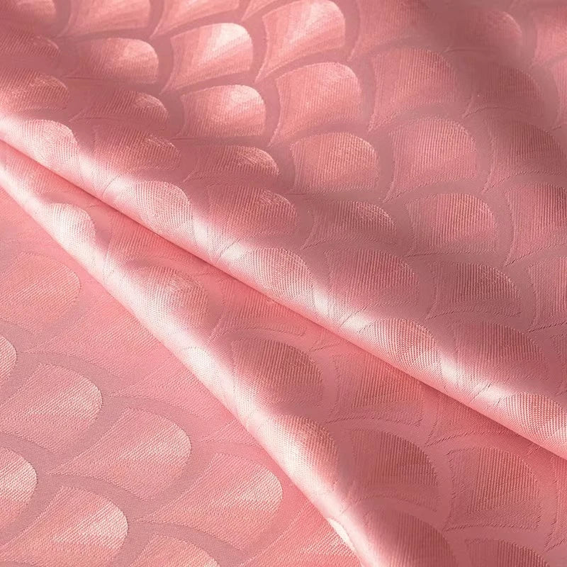 JACQUARD BROCADE SATIN FABRIC - Polyester-Cotton, 150cm Wide - Statement Pieces