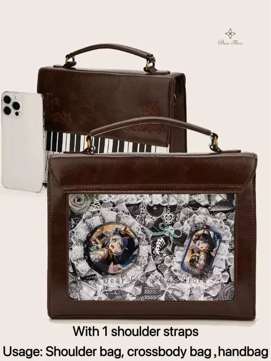 Vintage Piano Crossbody Bag