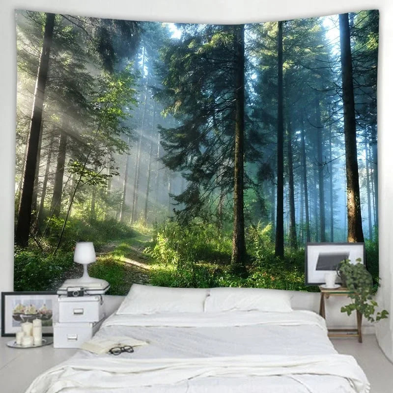 SCENIC WALL TAPESTRY - 100% Polyester, 9 Sizes - Calm Spaces