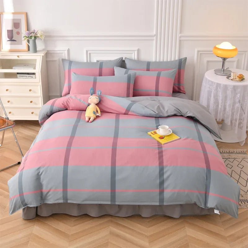 WOVEN ELEGANCE - Yarn-Dyed Duvet Cover - Soft, Fadeless & Hotel-Quality