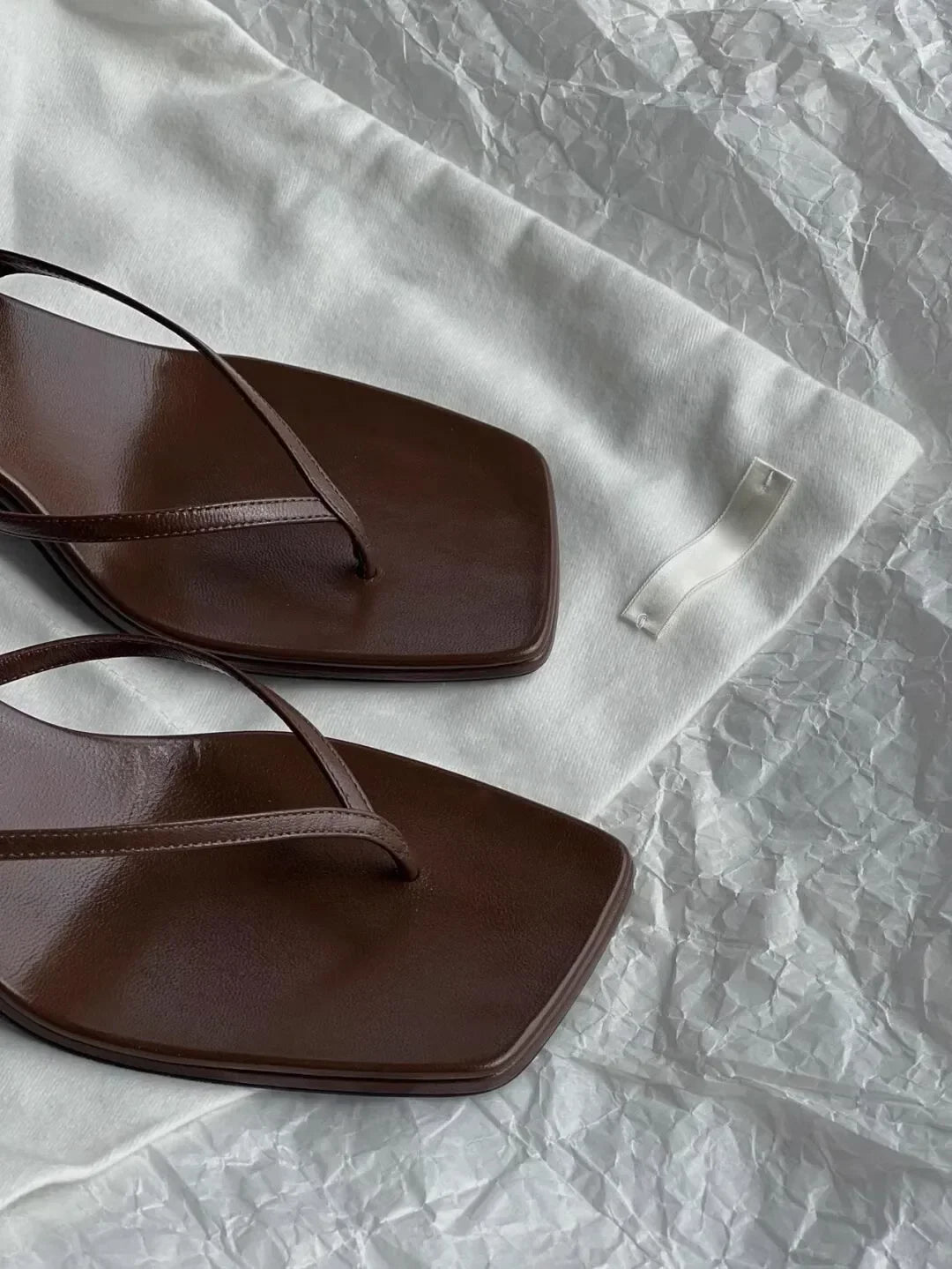 Retro Square Toe Clip Toe Sandals Kitten Heel Back Strap Brown Solid Concise French Style Sexy Fashion Women's Shoes Summer Casual