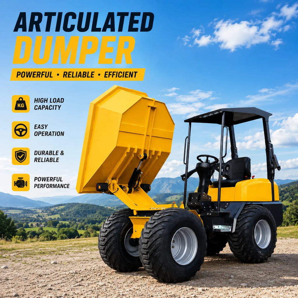 WHEEL DUMPER - 1–2 t, Hydraulic Tipping - Compact Site Hauling